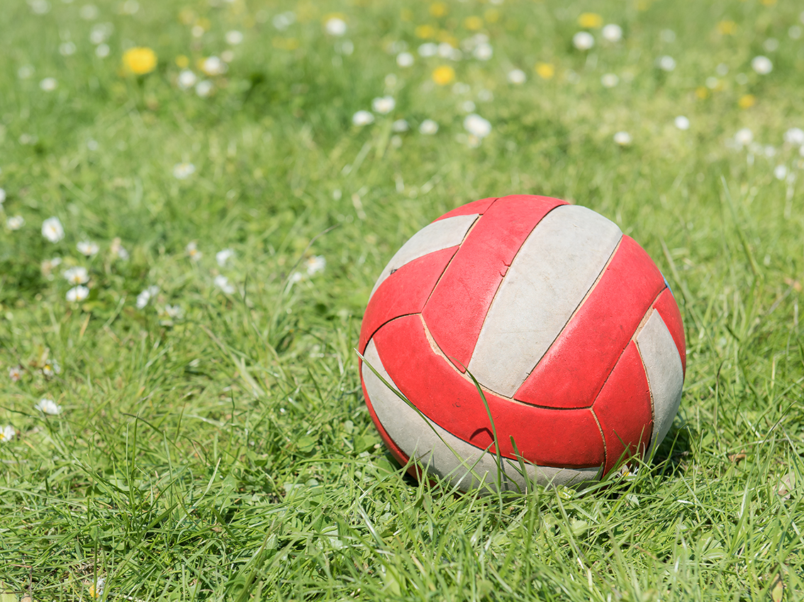 Ball auf Rasen