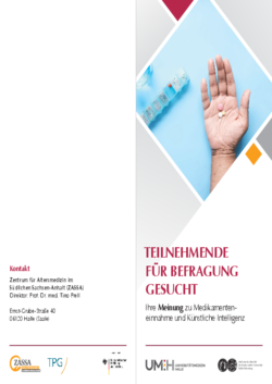 Der Flyer enthält Informationen zur Studie, die Sie auch auf dieser Website finden
