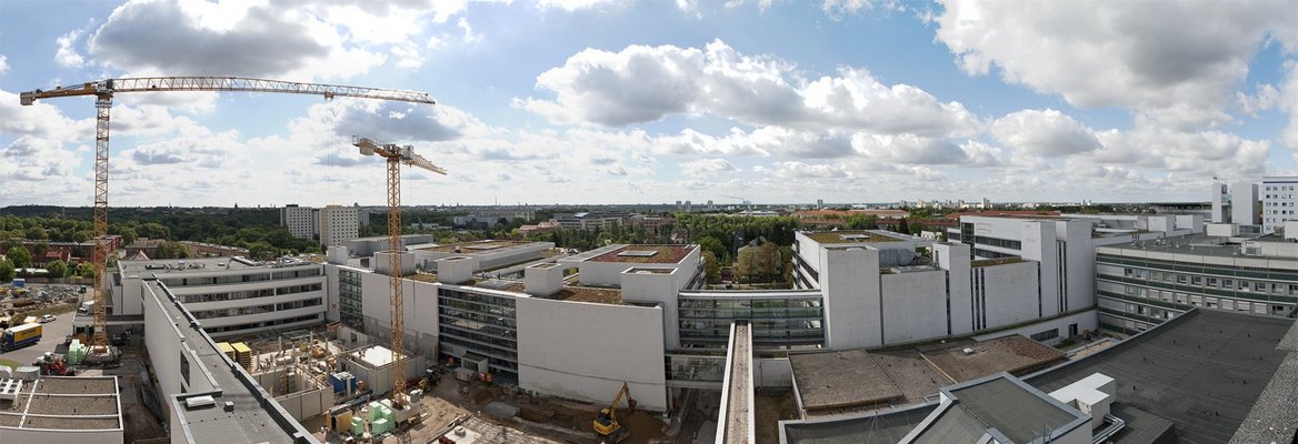 Überblick über die Gebäude der Universitätsmedizin Halle in der Ernst-Grube-Straße