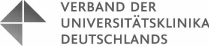 [Translate to English:] Öffne Webseite des Verbandes der Universitätsklinika Deutschlands e.V.. Logo des Verbandes der Universitätsklinika Deutschlands e.V..