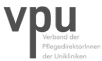 Öffne Webseite des Verbandes der Pflegedirektorinnen und Pflegedirektoren der Universitätskliniken und Medizinischen Hochschulen Deutschlands e.V. Logo des Verbandes der Pflegedirektorinnen und Pflegedirektoren der Universitätskliniken und Medizinischen Hochschulen Deutschlands e.V. 